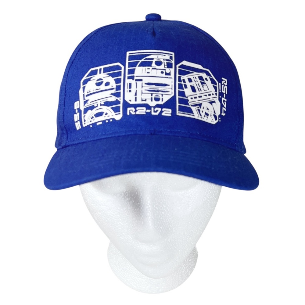 Star Wars Youth Droid Depot Blue and White Baseball Hat with R2-D2 EUC Sci Fi